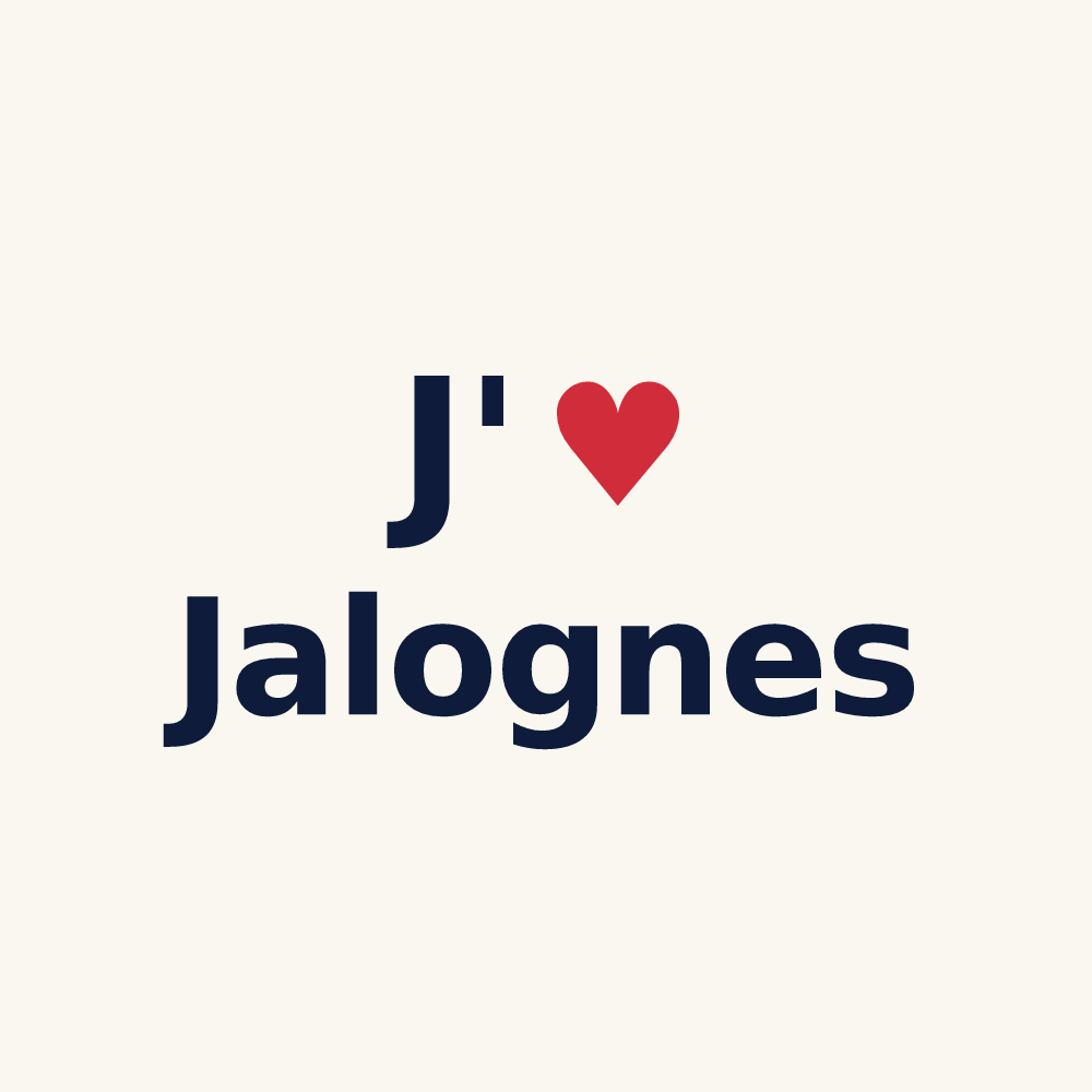 Tasse personnalisée Jalognes — design J'aime Jalognes