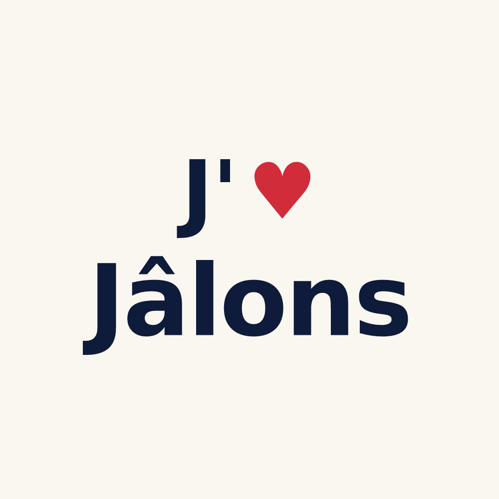 Tasse personnalisée Jâlons — design J'aime Jâlons