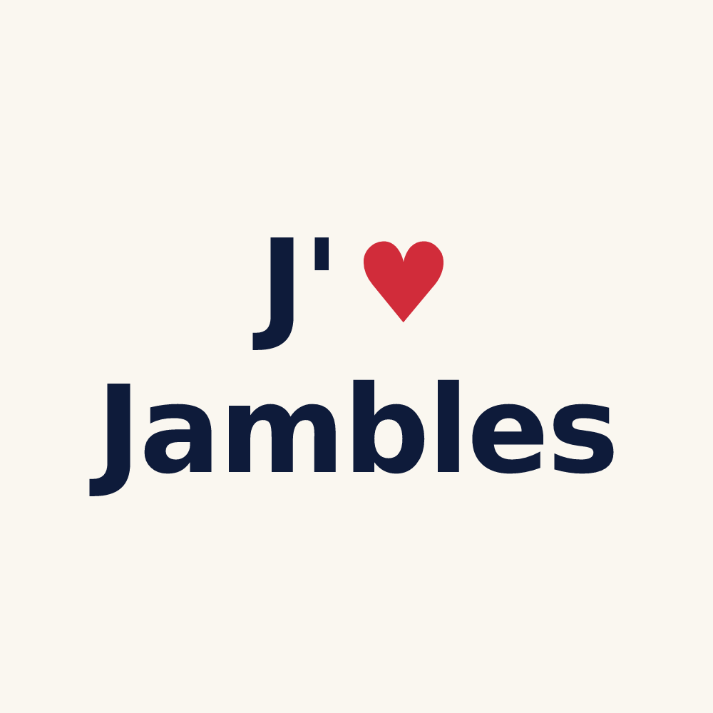 Tasse personnalisée Jambles — design J'aime Jambles