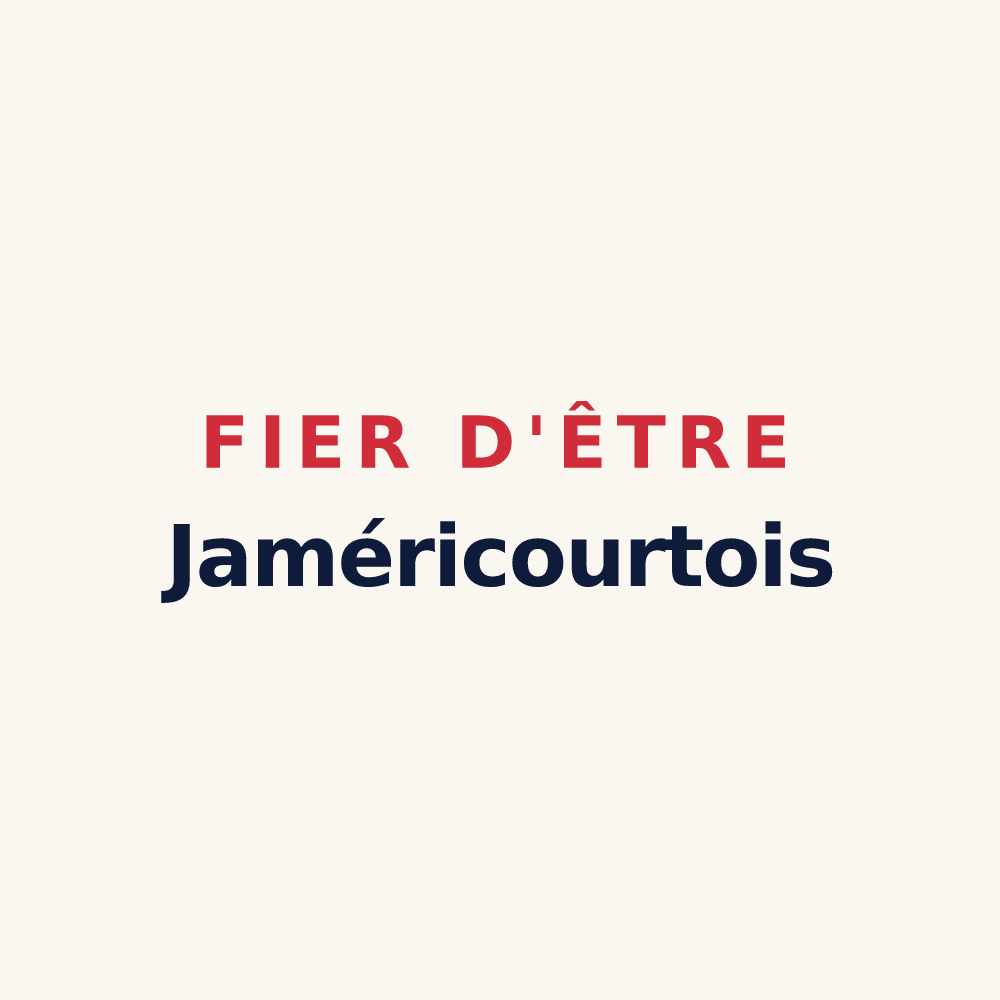 Tasse « Fier d'être Jaméricourtois » — design pour Jaméricourt