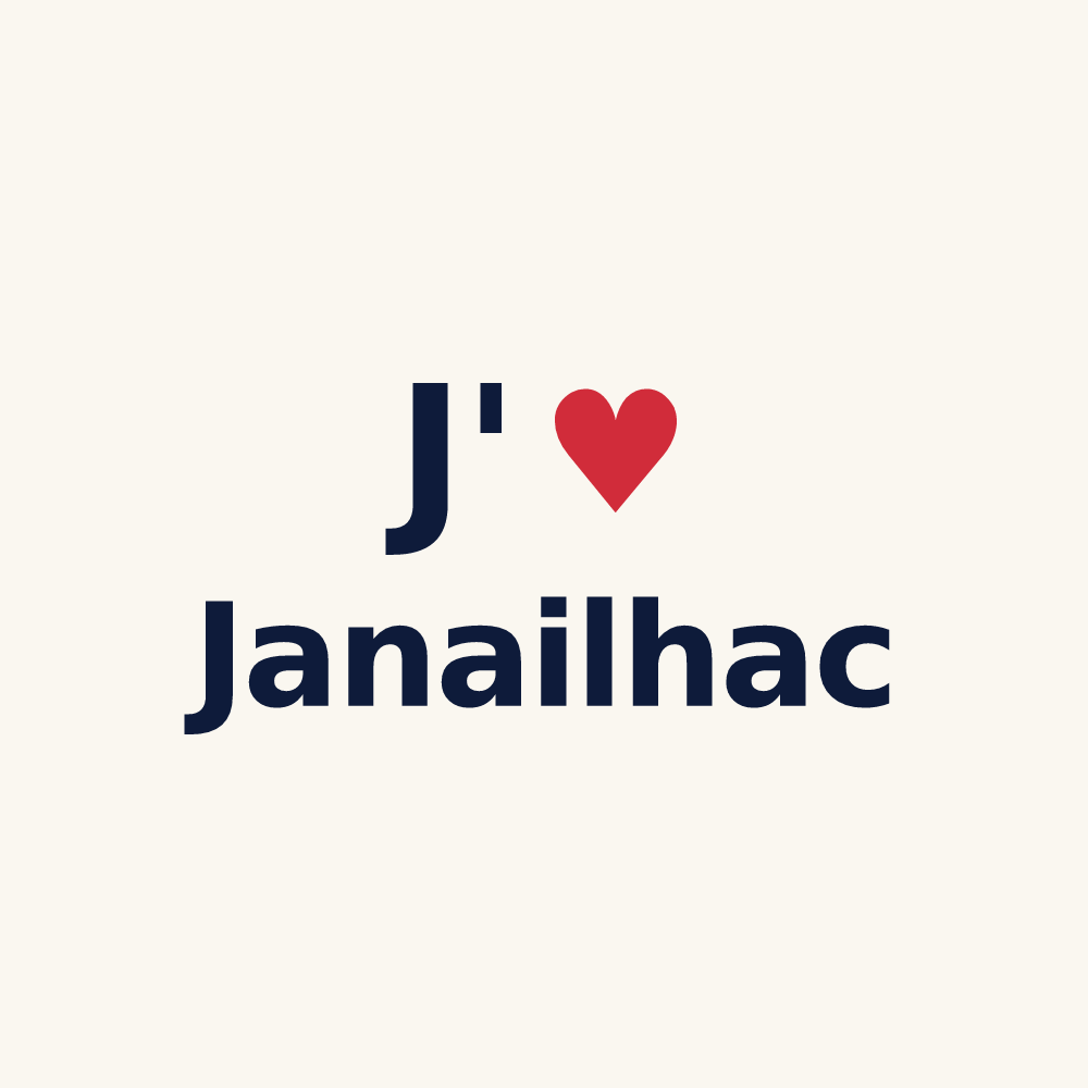 Tasse personnalisée Janailhac — design J'aime Janailhac