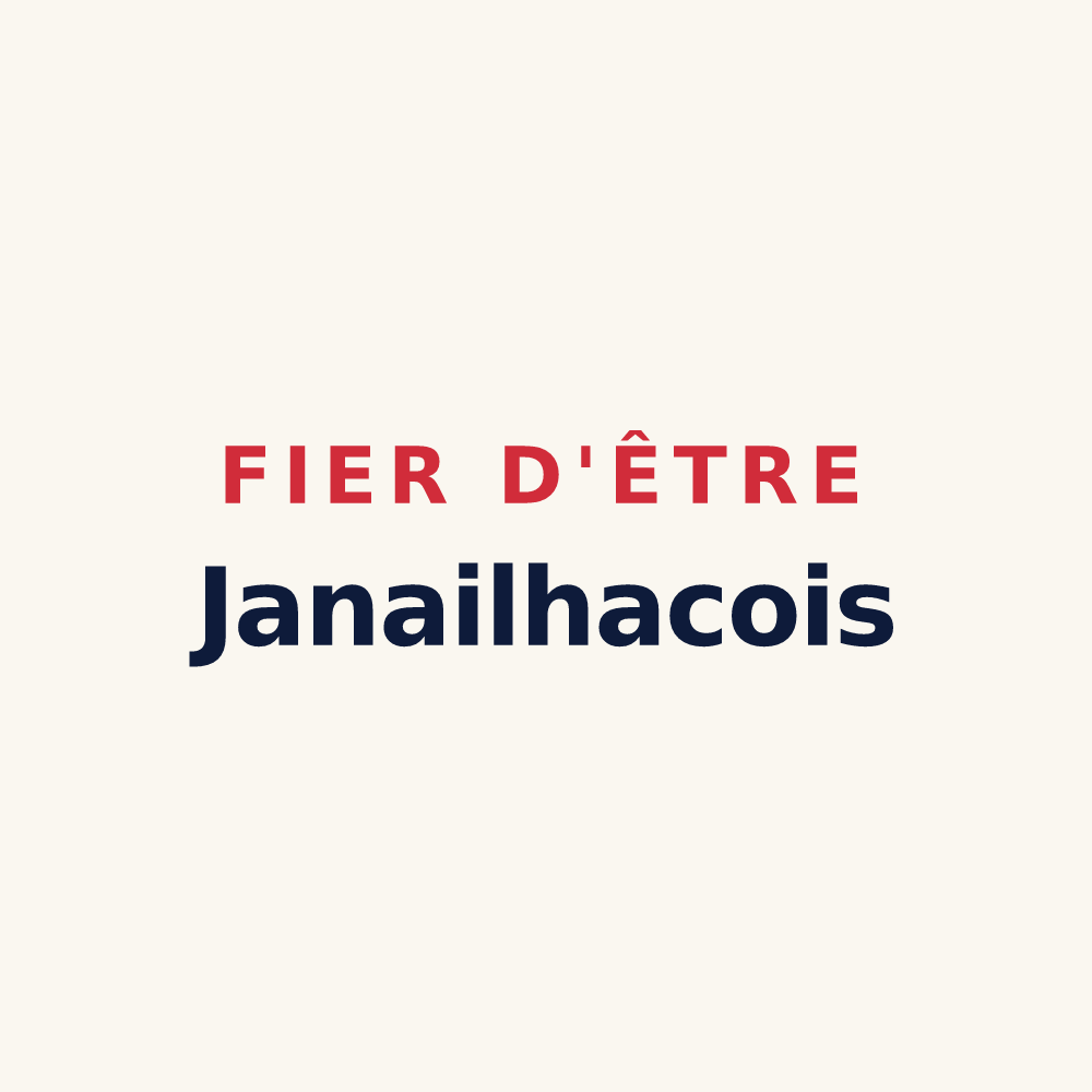 Tasse « Fier d'être Janailhacois » — design pour Janailhac