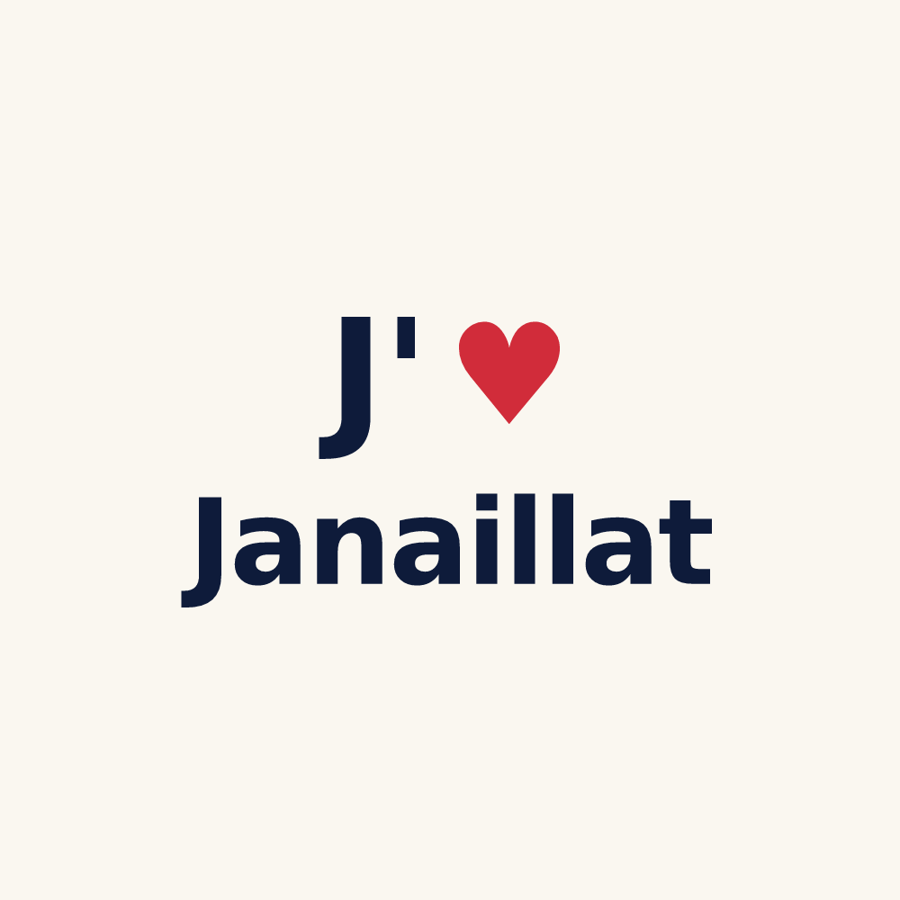 Tasse personnalisée Janaillat — design J'aime Janaillat