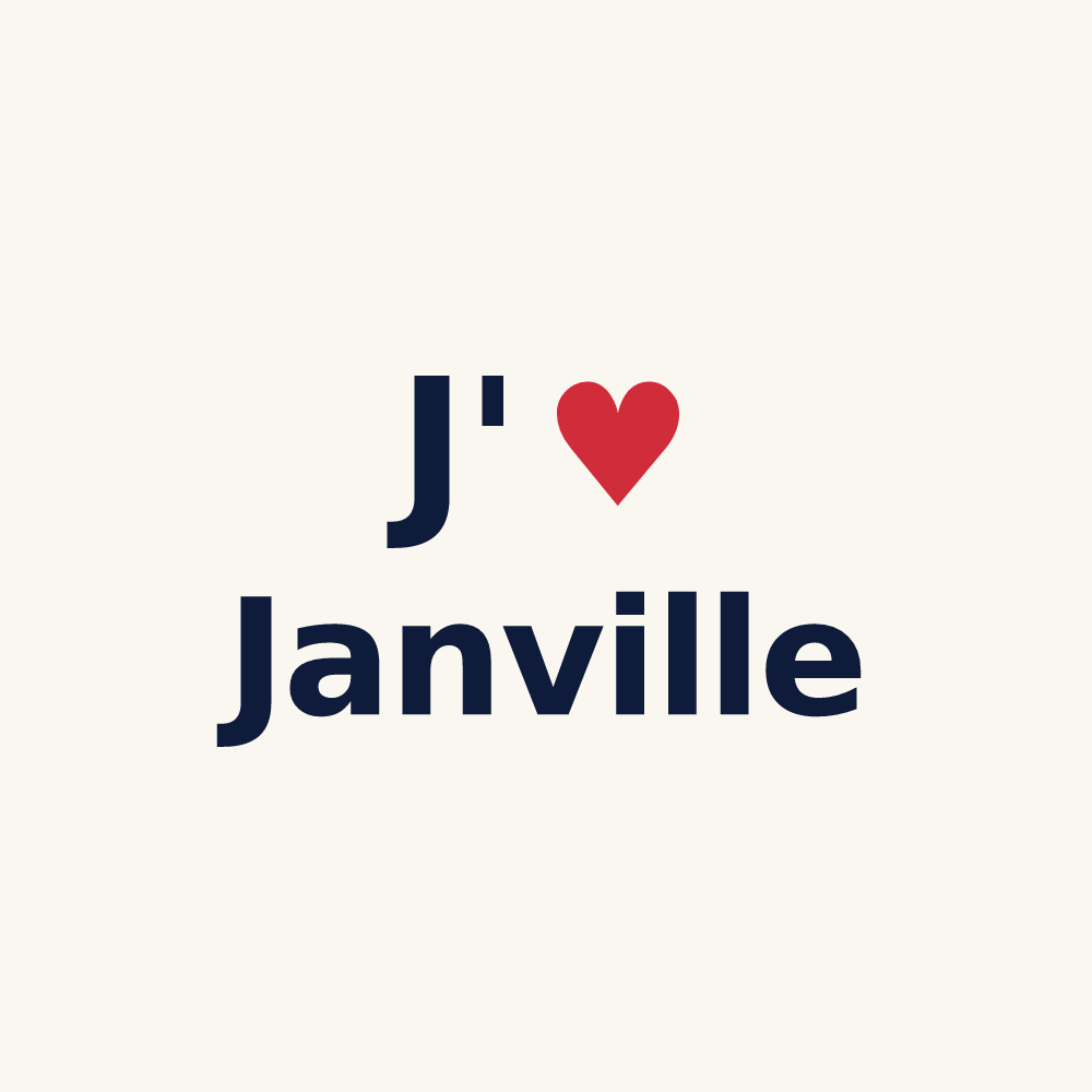 Tasse personnalisée Janville — design J'aime Janville