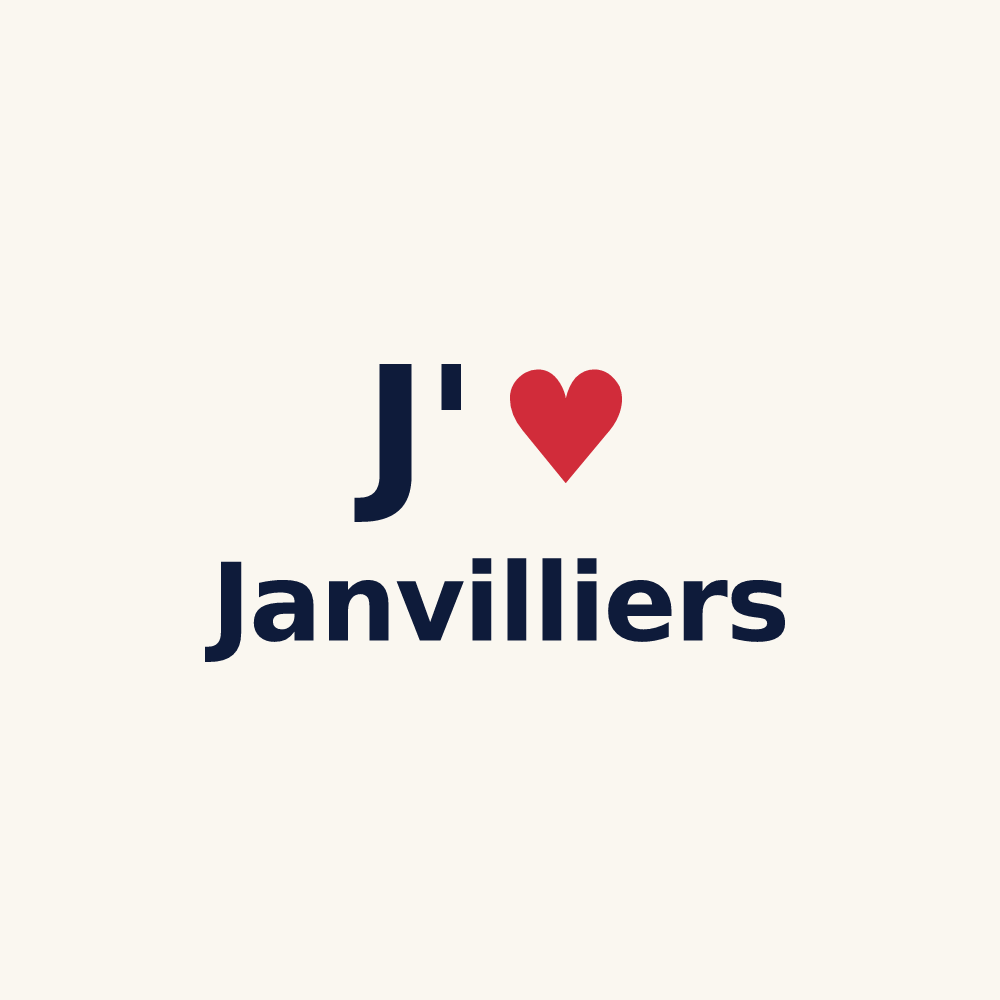 Tasse personnalisée Janvilliers — design J'aime Janvilliers