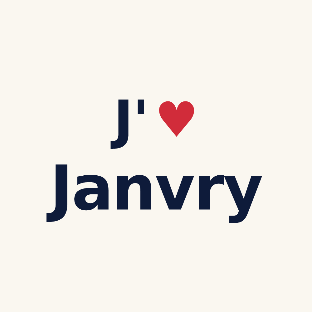 Tasse personnalisée Janvry — design J'aime Janvry