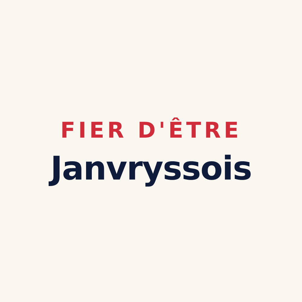 Tasse « Fier d'être Janvryssois » — design pour Janvry