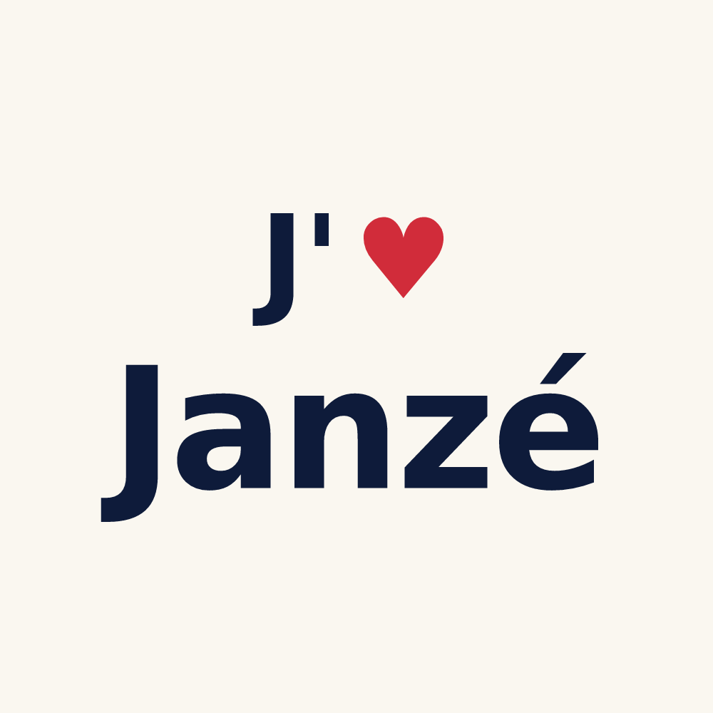 Tasse personnalisée Janzé — design J'aime Janzé