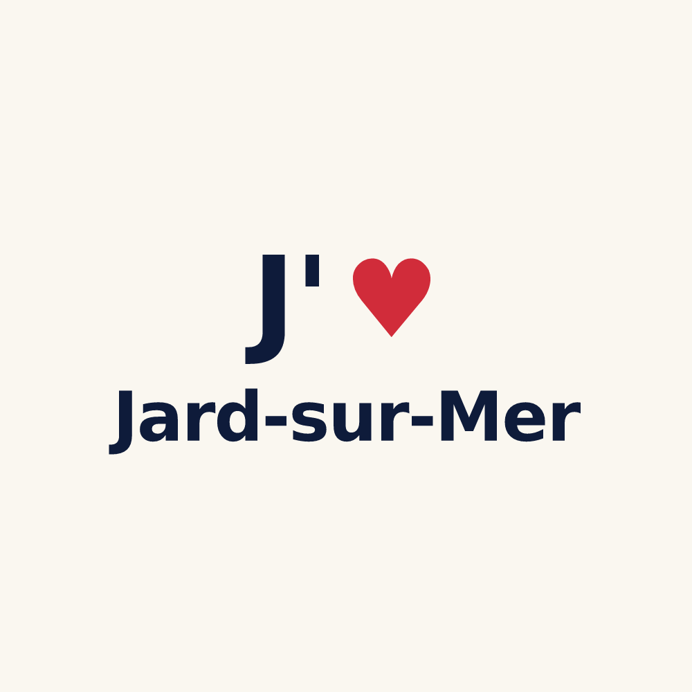 Tasse personnalisée Jard-sur-Mer — design J'aime Jard-sur-Mer