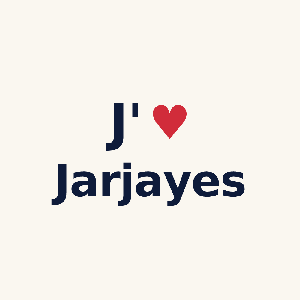 Tasse personnalisée Jarjayes — design J'aime Jarjayes