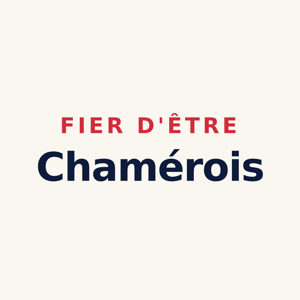 Tasse « Fier d'être Chamérois » — design pour Jarménil