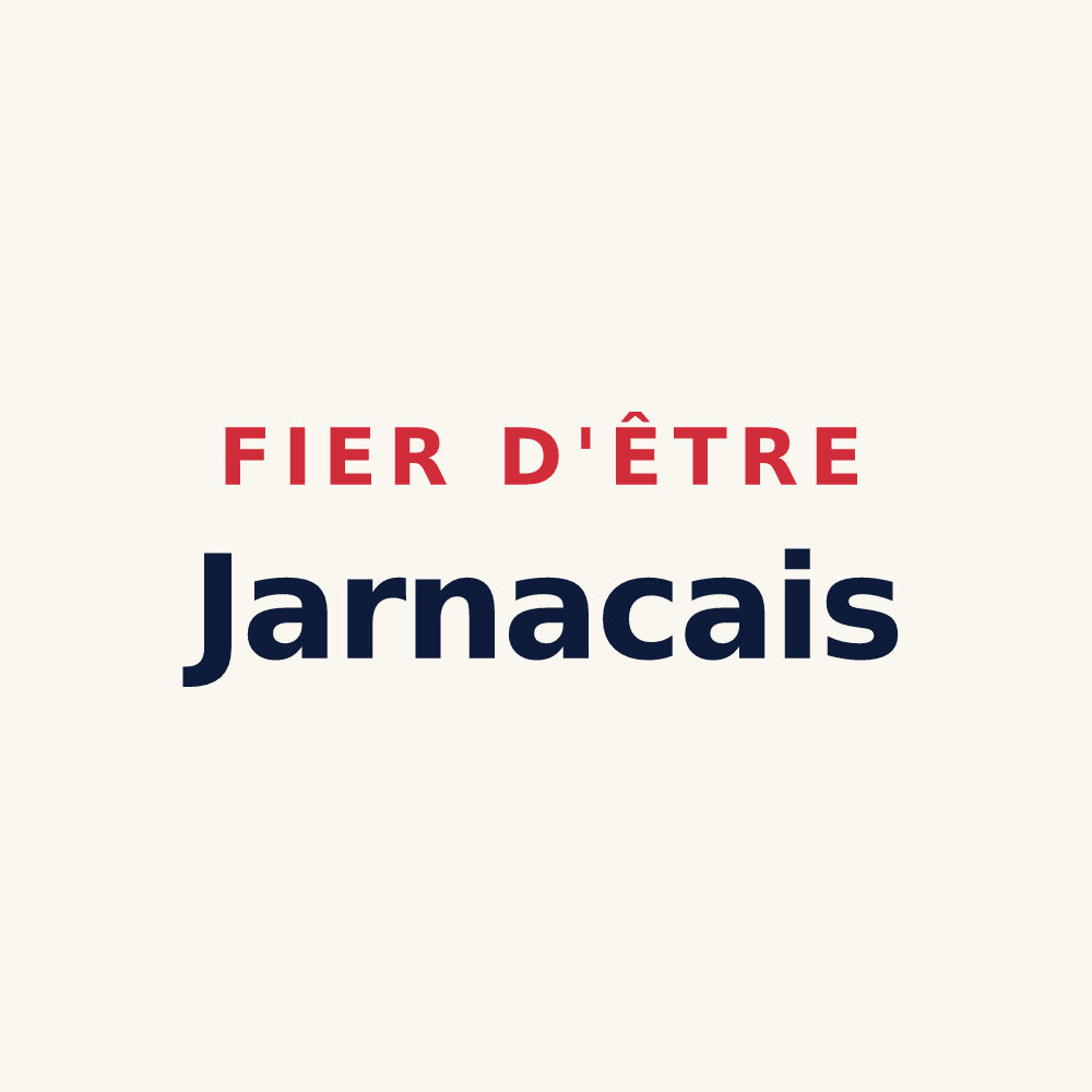 Tasse « Fier d'être Jarnacais » — design pour Jarnac-Champagne