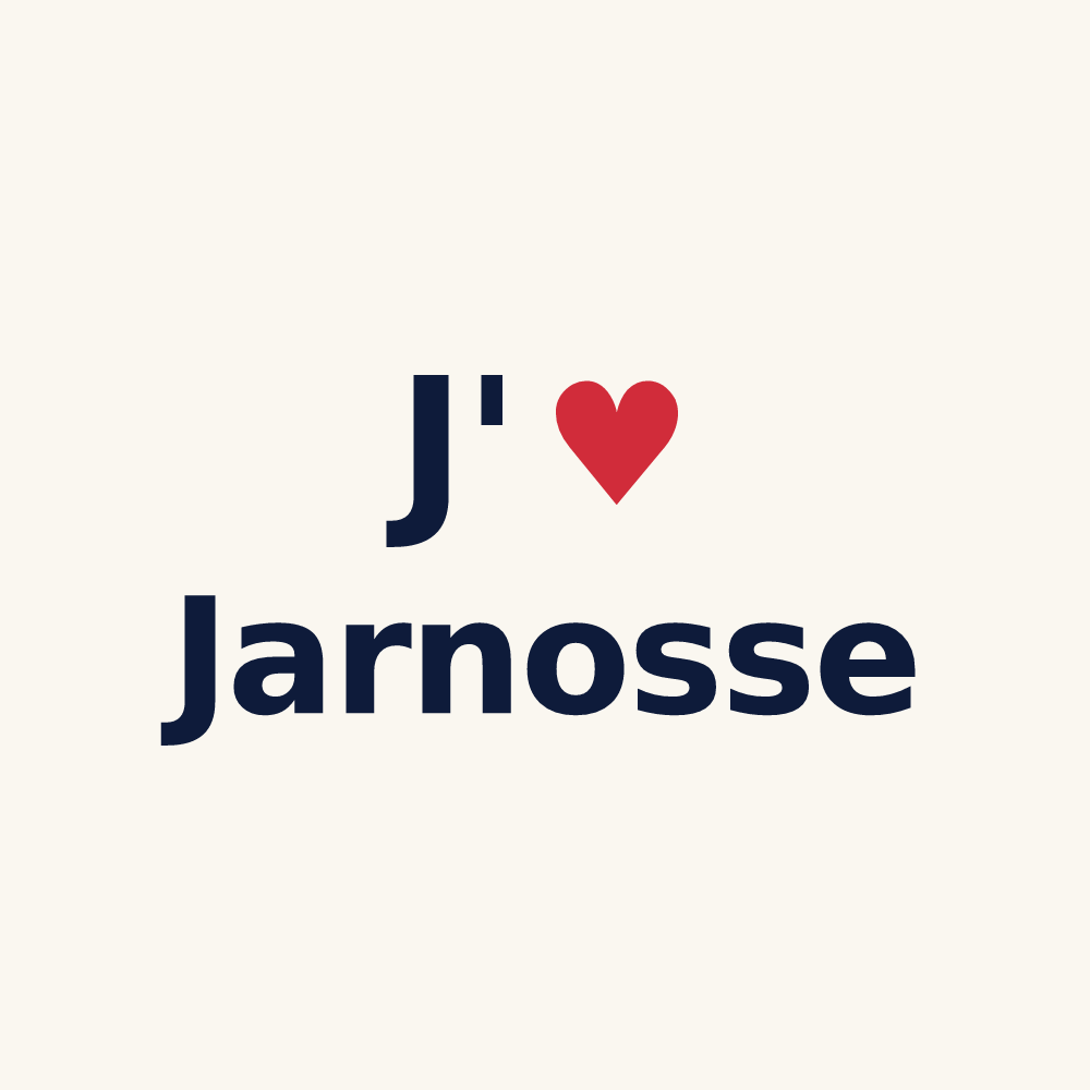 Tasse personnalisée Jarnosse — design J'aime Jarnosse