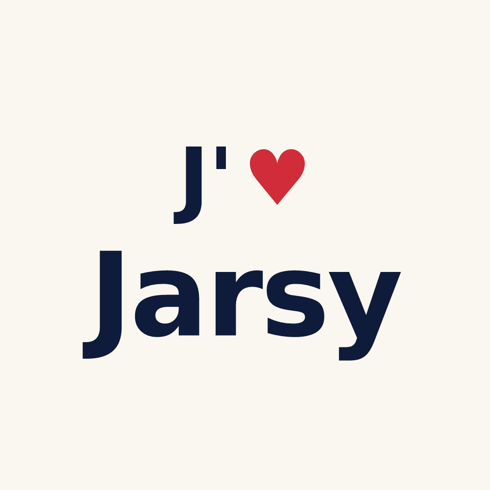 Tasse personnalisée Jarsy — design J'aime Jarsy