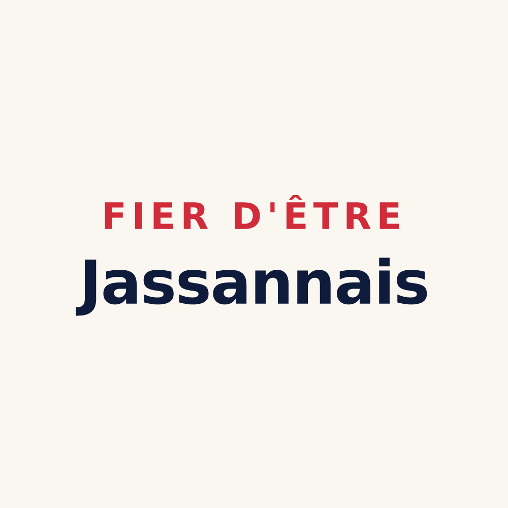 Tasse « Fier d'être Jassannais » — design pour Jassans-Riottier