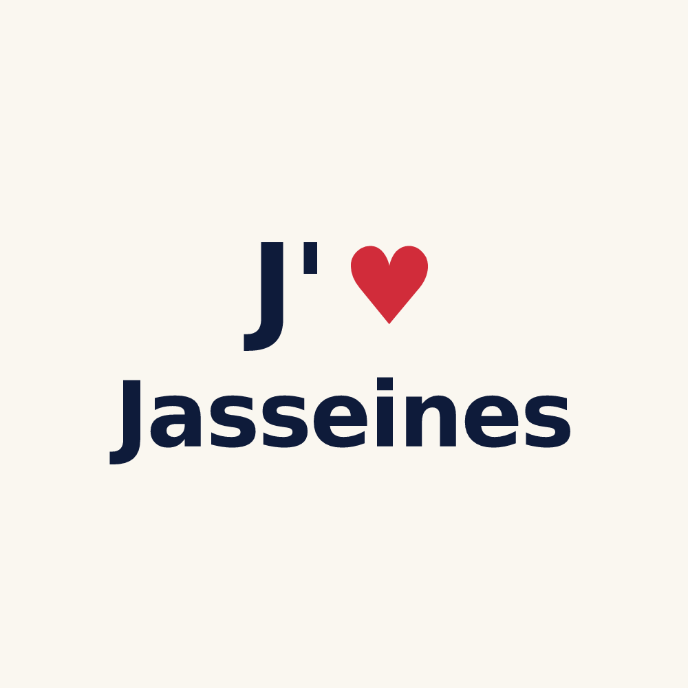 Tasse personnalisée Jasseines — design J'aime Jasseines