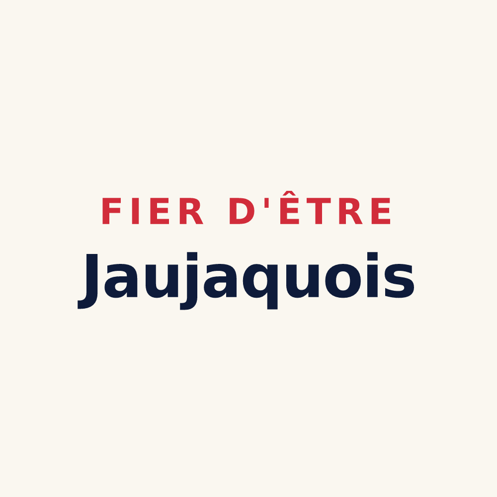 Tasse « Fier d'être Jaujaquois » — design pour Jaujac