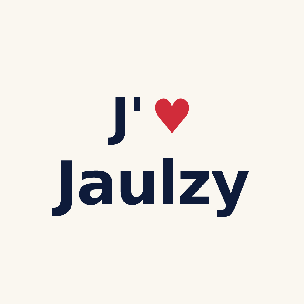 Tasse personnalisée Jaulzy — design J'aime Jaulzy