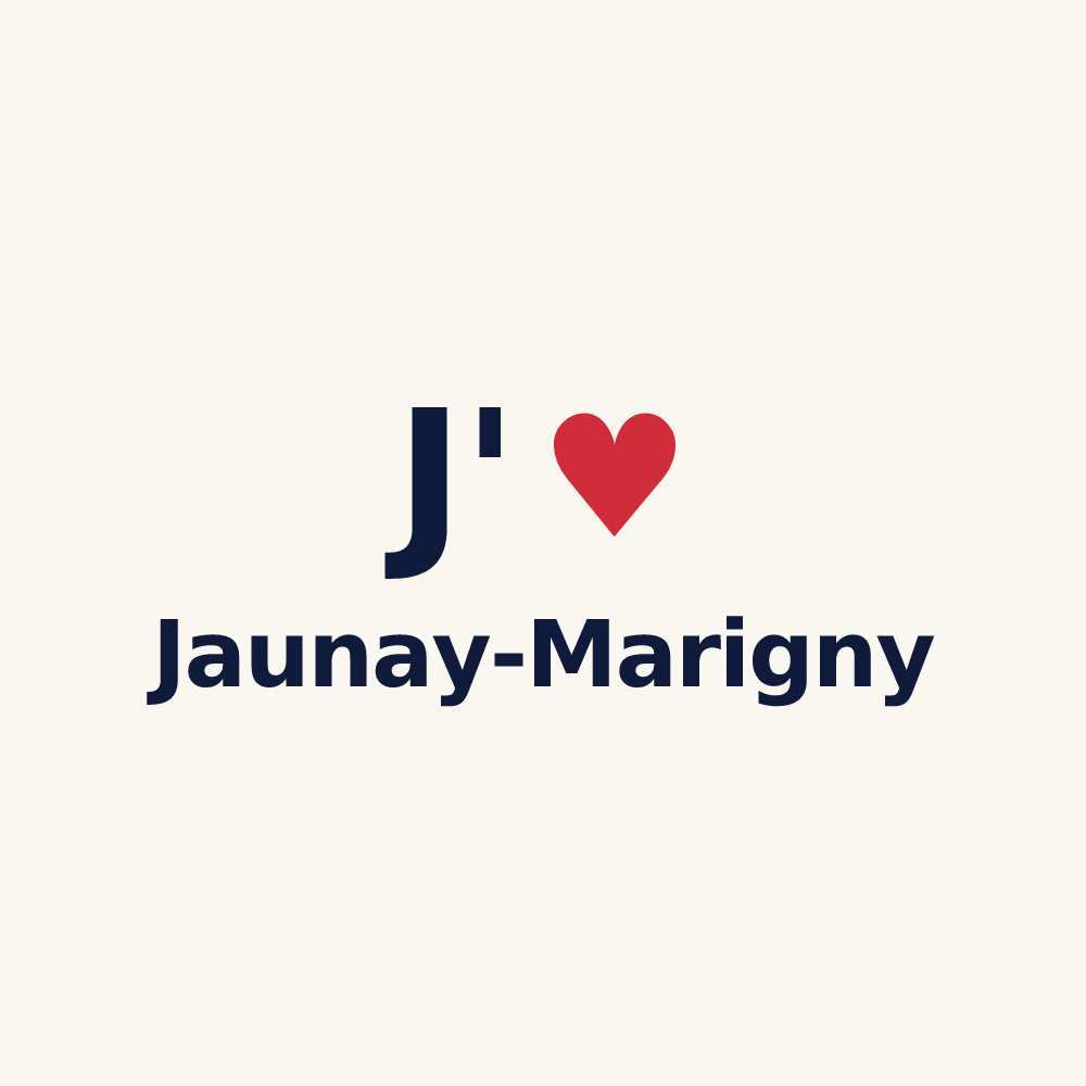 Tasse personnalisée Jaunay-Marigny — design J'aime Jaunay-Marigny