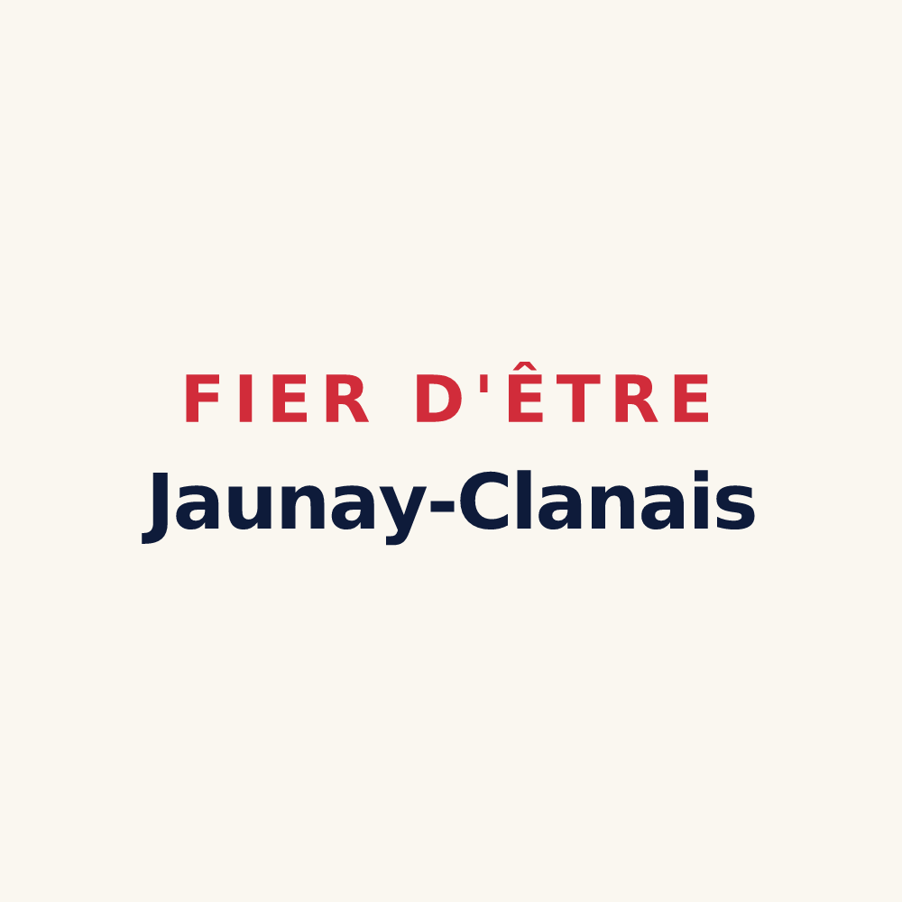 Tasse « Fier d'être Jaunay-Clanais » — design pour Jaunay-Marigny