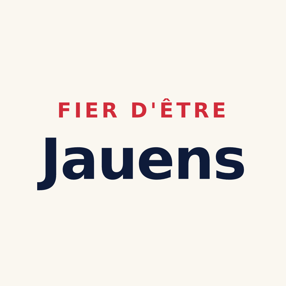 Tasse « Fier d'être Jauens » — design pour Jaux