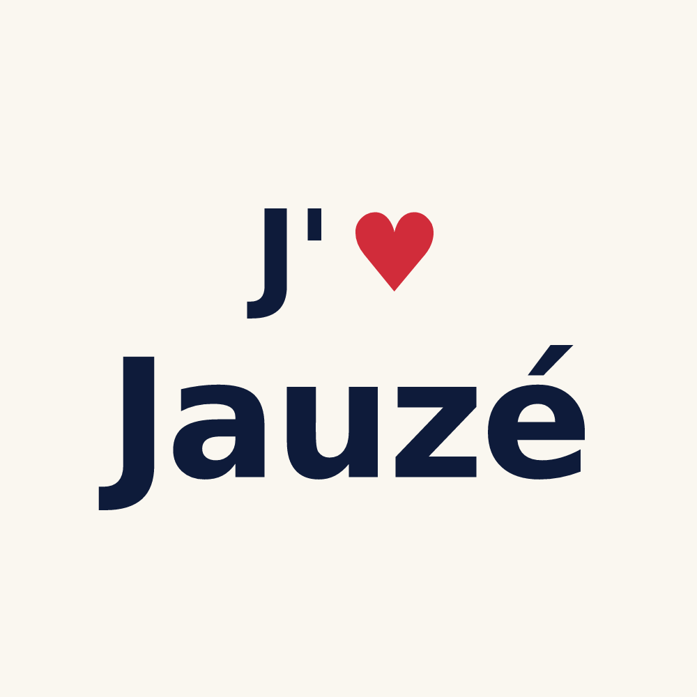 Tasse personnalisée Jauzé — design J'aime Jauzé