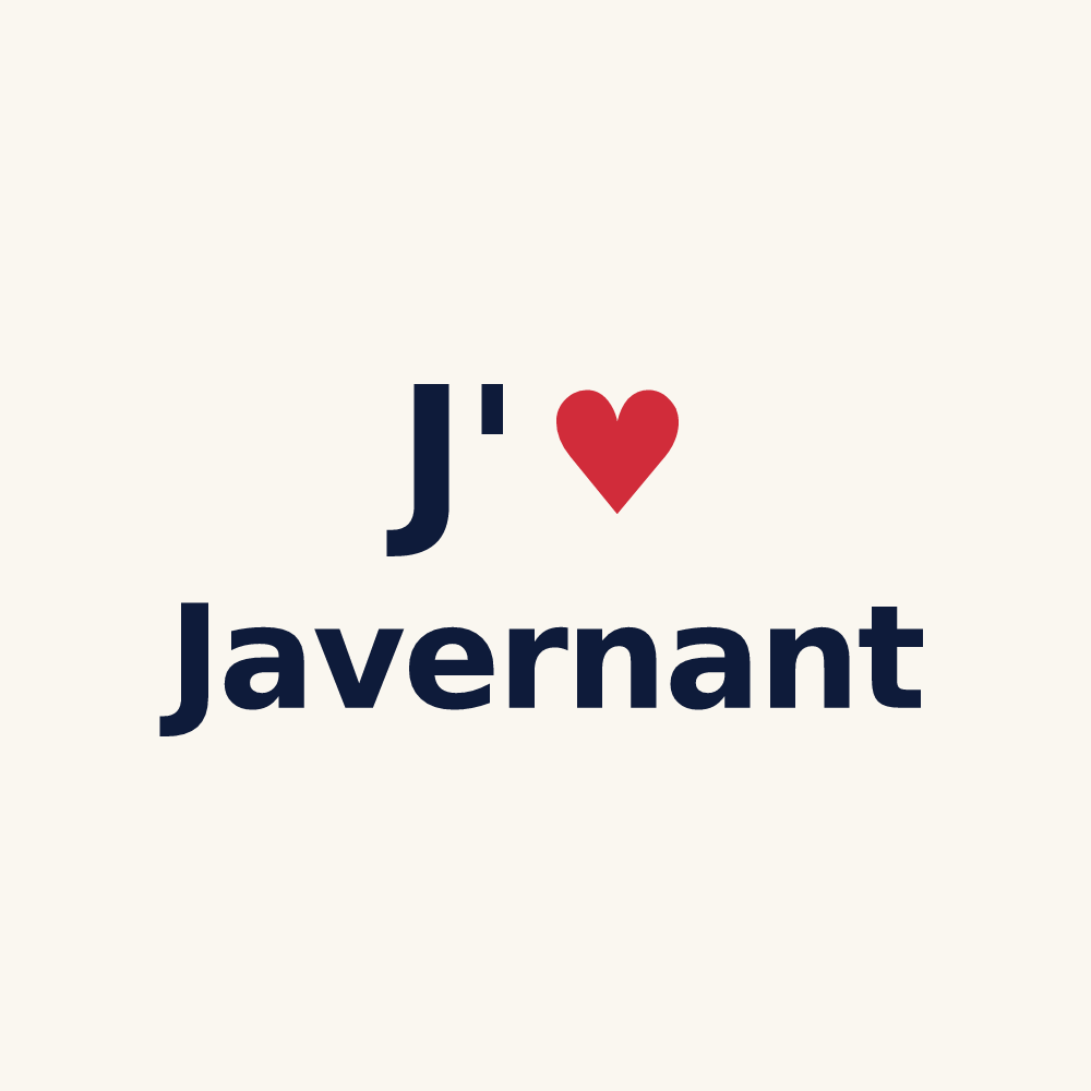 Tasse personnalisée Javernant — design J'aime Javernant