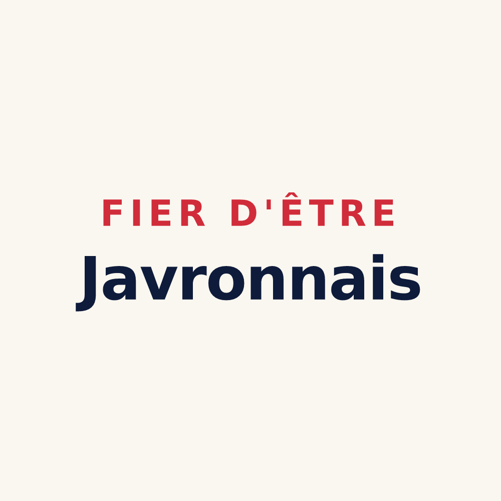 Tasse « Fier d'être Javronnais » — design pour Javron-les-Chapelles