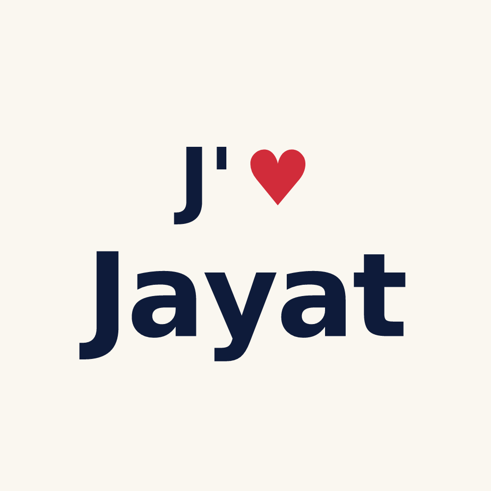 Tasse personnalisée Jayat — design J'aime Jayat