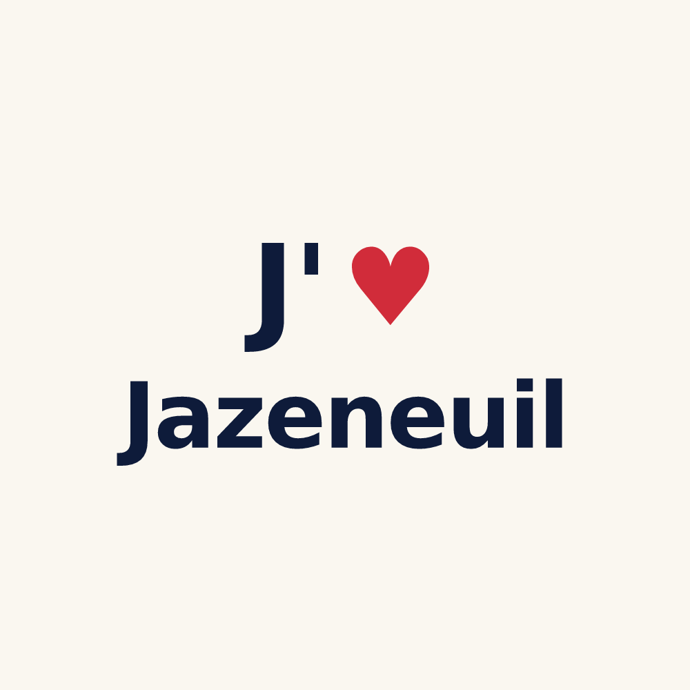 Tasse personnalisée Jazeneuil — design J'aime Jazeneuil