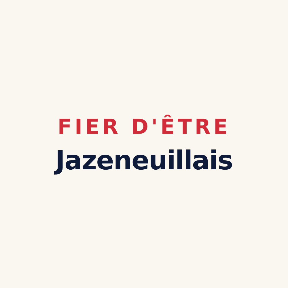 Tasse « Fier d'être Jazeneuillais » — design pour Jazeneuil