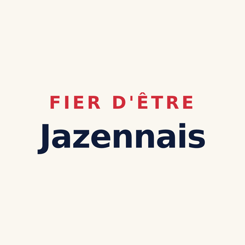 Tasse « Fier d'être Jazennais » — design pour Jazennes