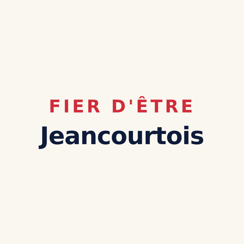Tasse « Fier d'être Jeancourtois » — design pour Jeancourt