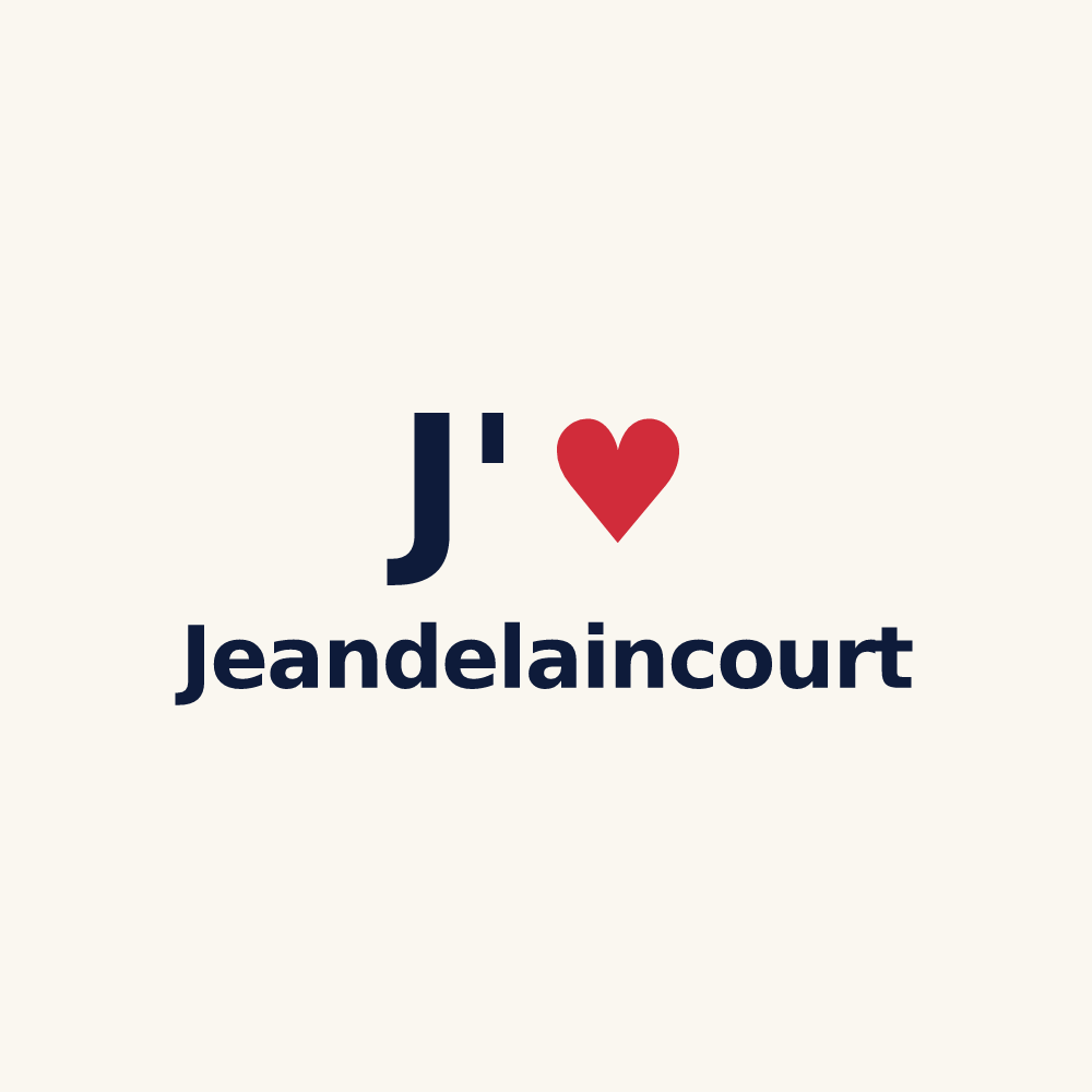 Tasse personnalisée Jeandelaincourt — design J'aime Jeandelaincourt