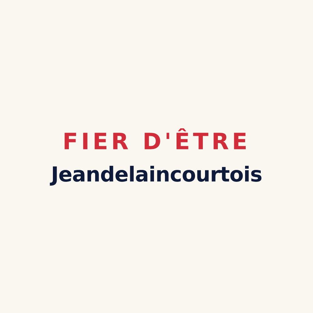 Tasse « Fier d'être Jeandelaincourtois » — design pour Jeandelaincourt