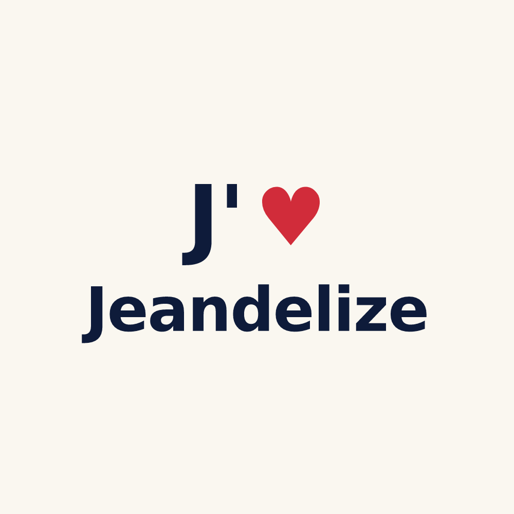Tasse personnalisée Jeandelize — design J'aime Jeandelize