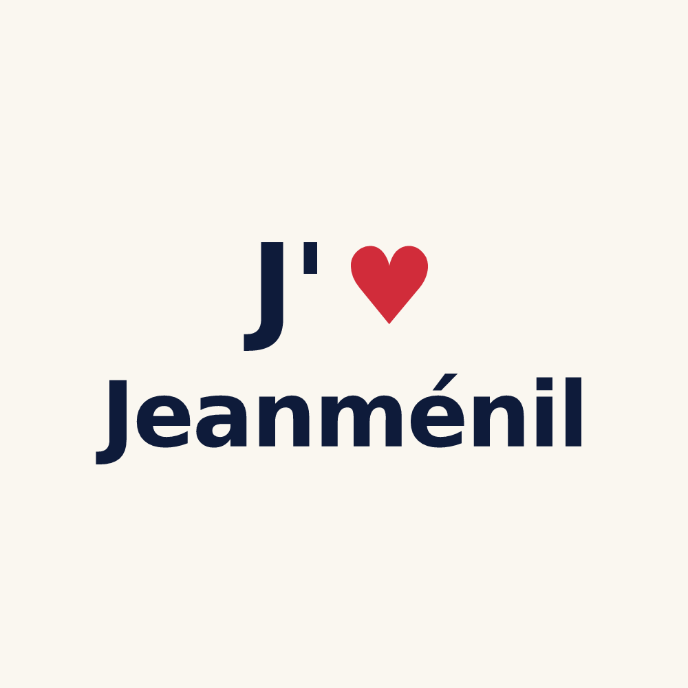 Tasse personnalisée Jeanménil — design J'aime Jeanménil