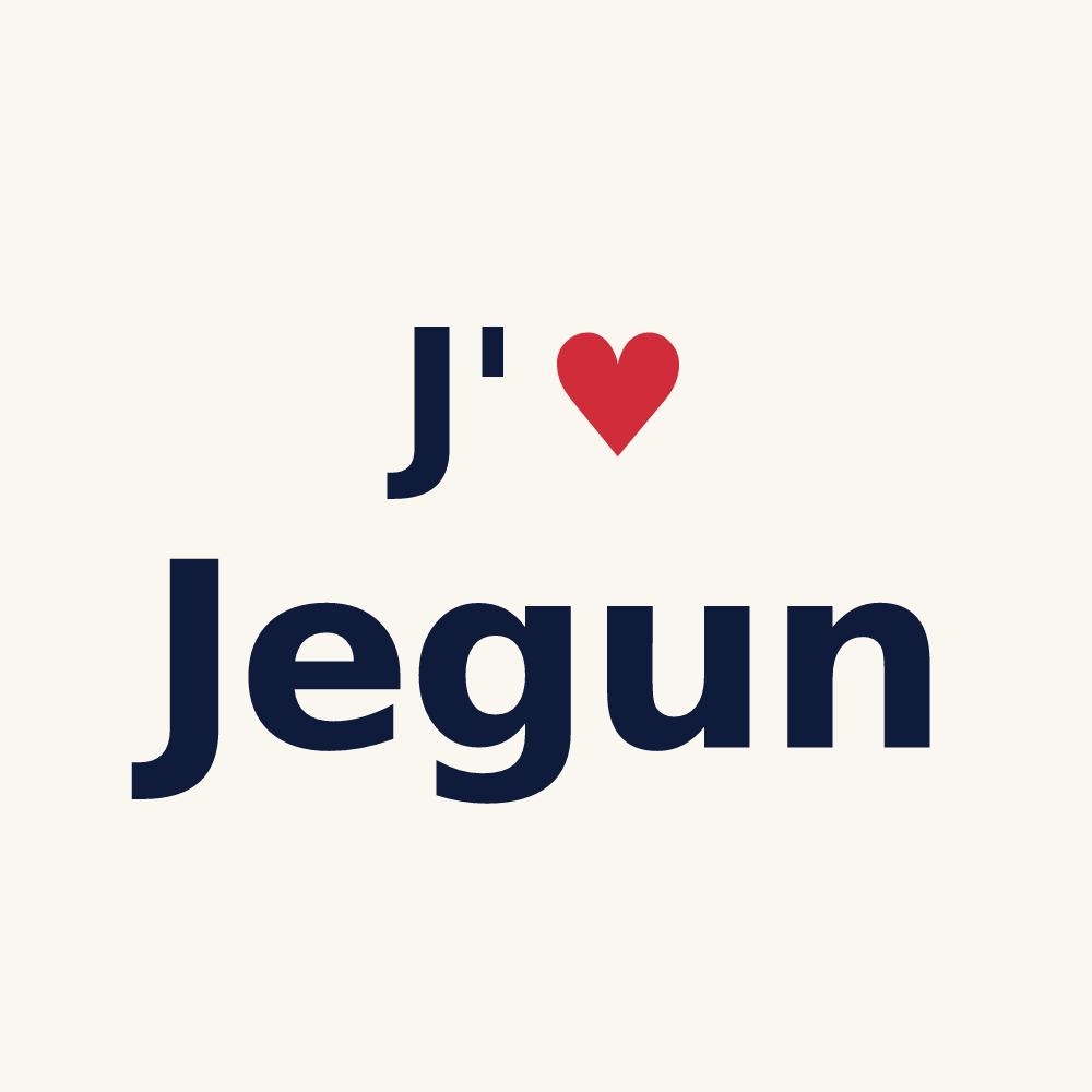 Tasse personnalisée Jegun — design J'aime Jegun