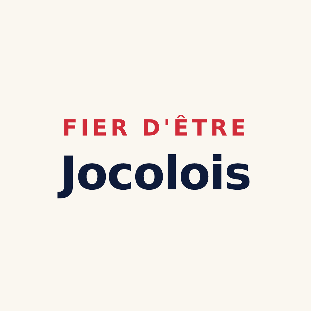 Tasse « Fier d'être Jocolois » — design pour Jeu-les-Bois