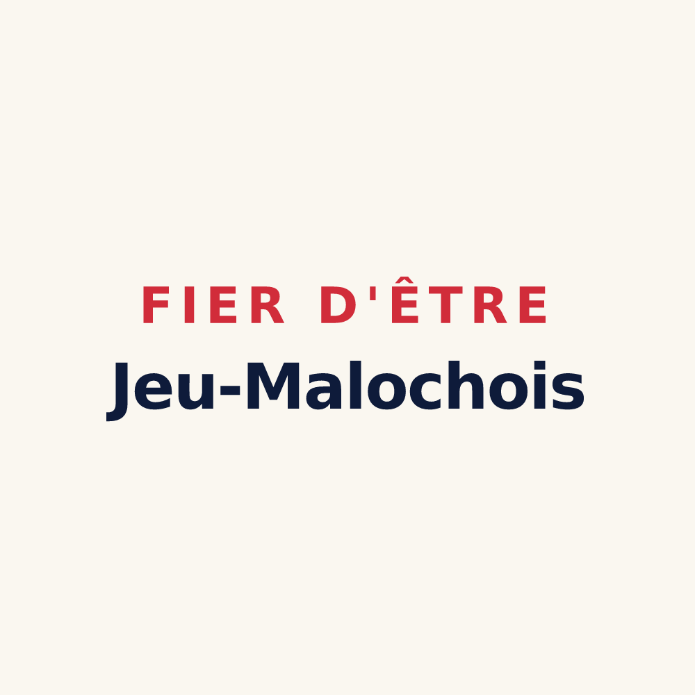 Tasse « Fier d'être Jeu-Malochois » — design pour Jeu-Maloches