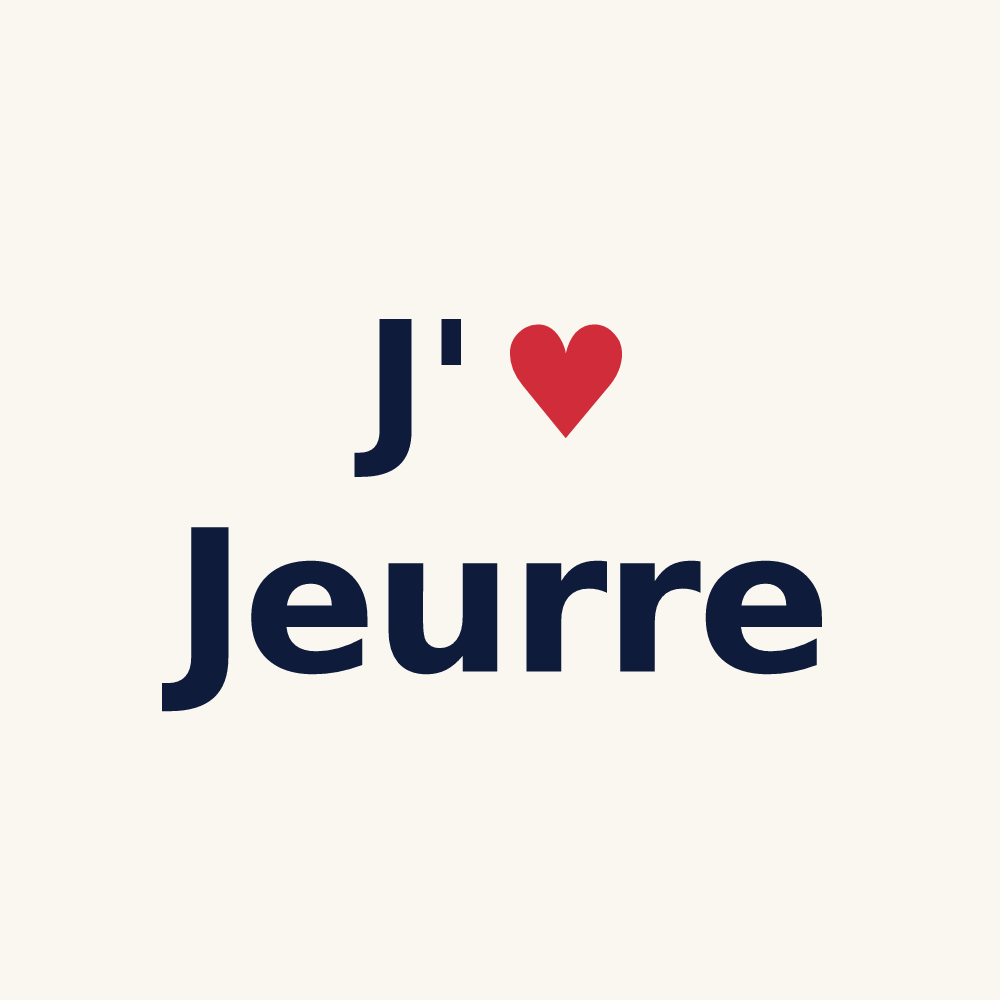 Tasse personnalisée Jeurre — design J'aime Jeurre