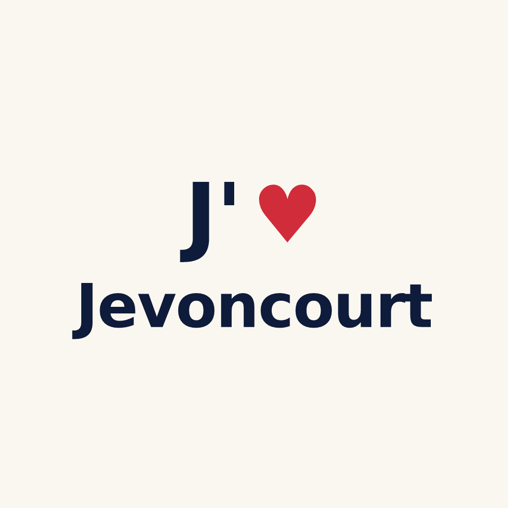 Tasse personnalisée Jevoncourt — design J'aime Jevoncourt