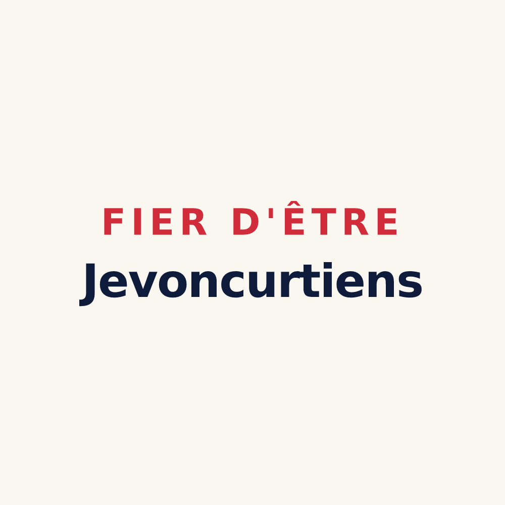 Tasse « Fier d'être Jevoncurtiens » — design pour Jevoncourt