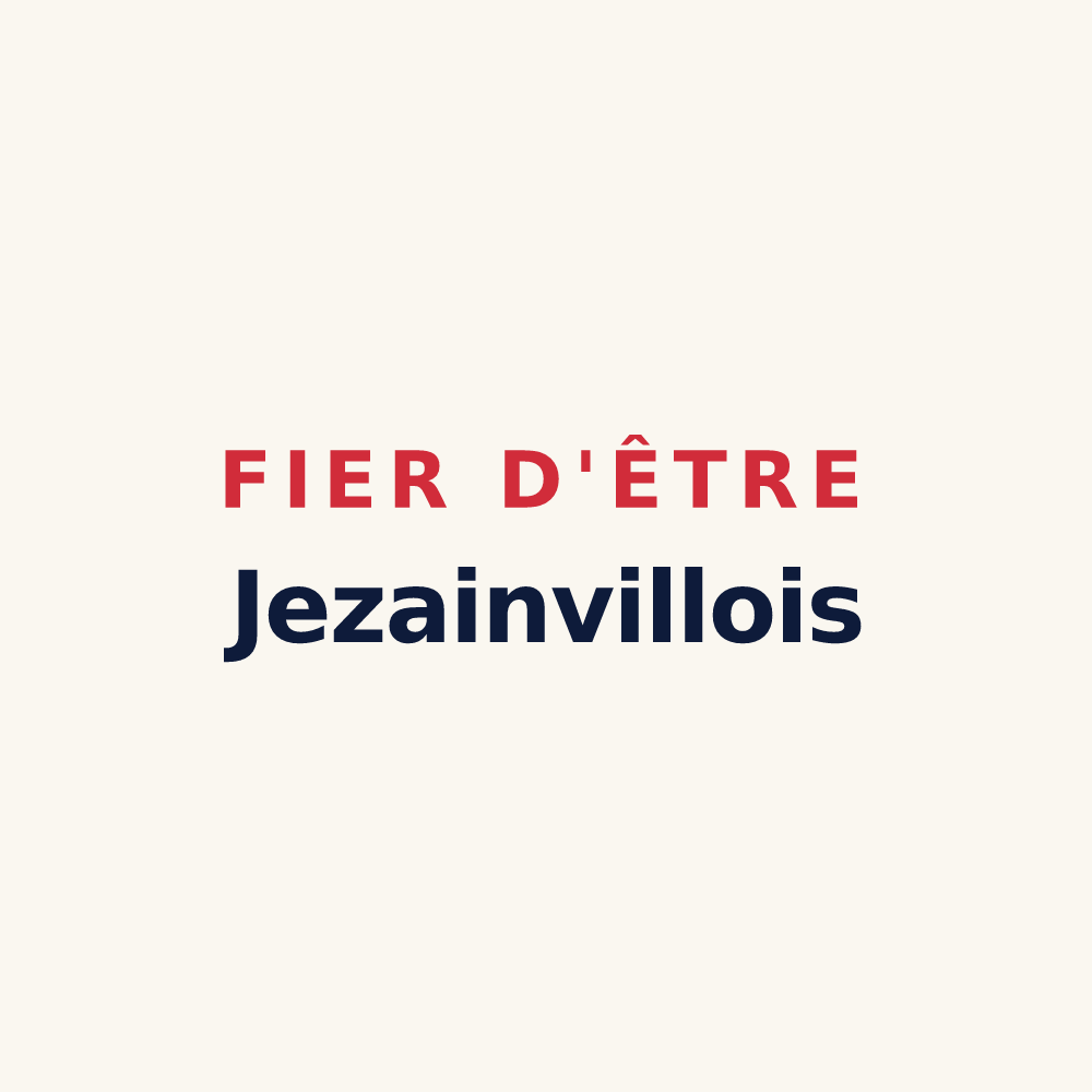 Tasse « Fier d'être Jezainvillois » — design pour Jezainville