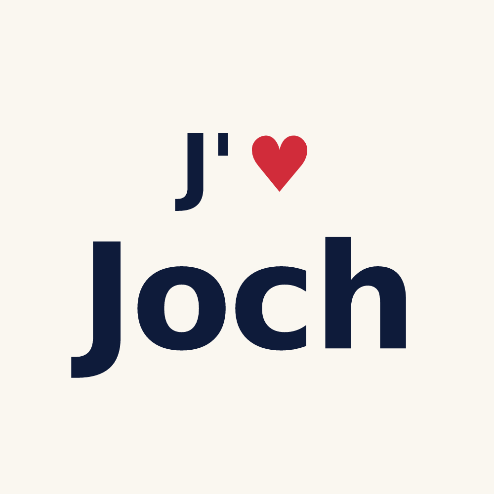 Tasse personnalisée Joch — design J'aime Joch