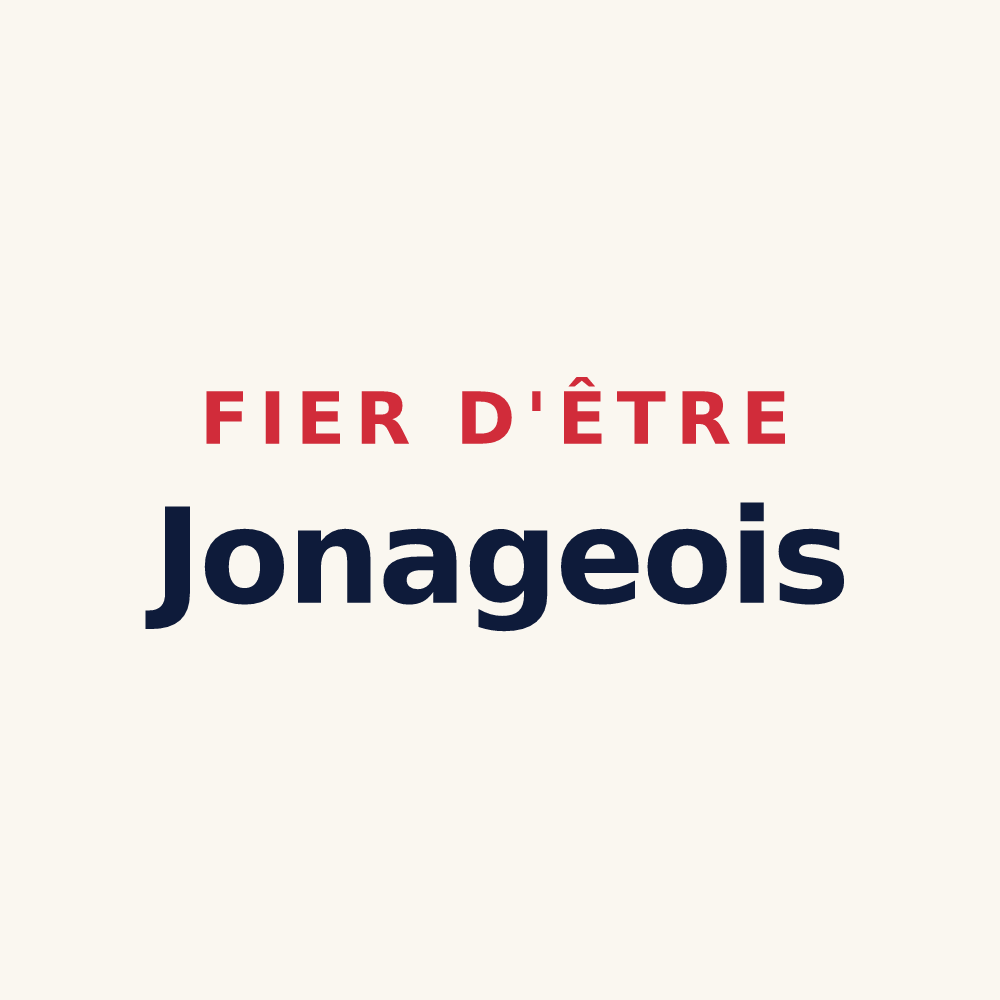 Tasse « Fier d'être Jonageois » — design pour Jonage