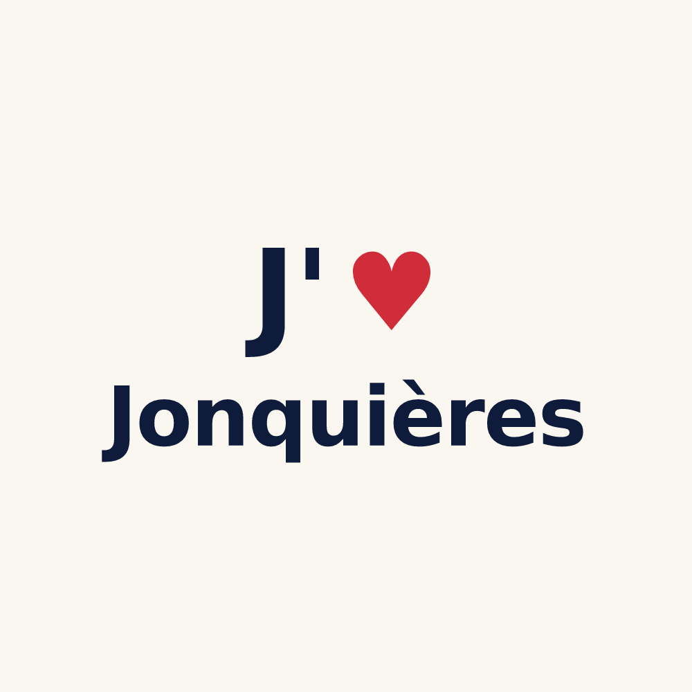 Tasse personnalisée Jonquières — design « J'aime Jonquières » imprimé sur la tasse