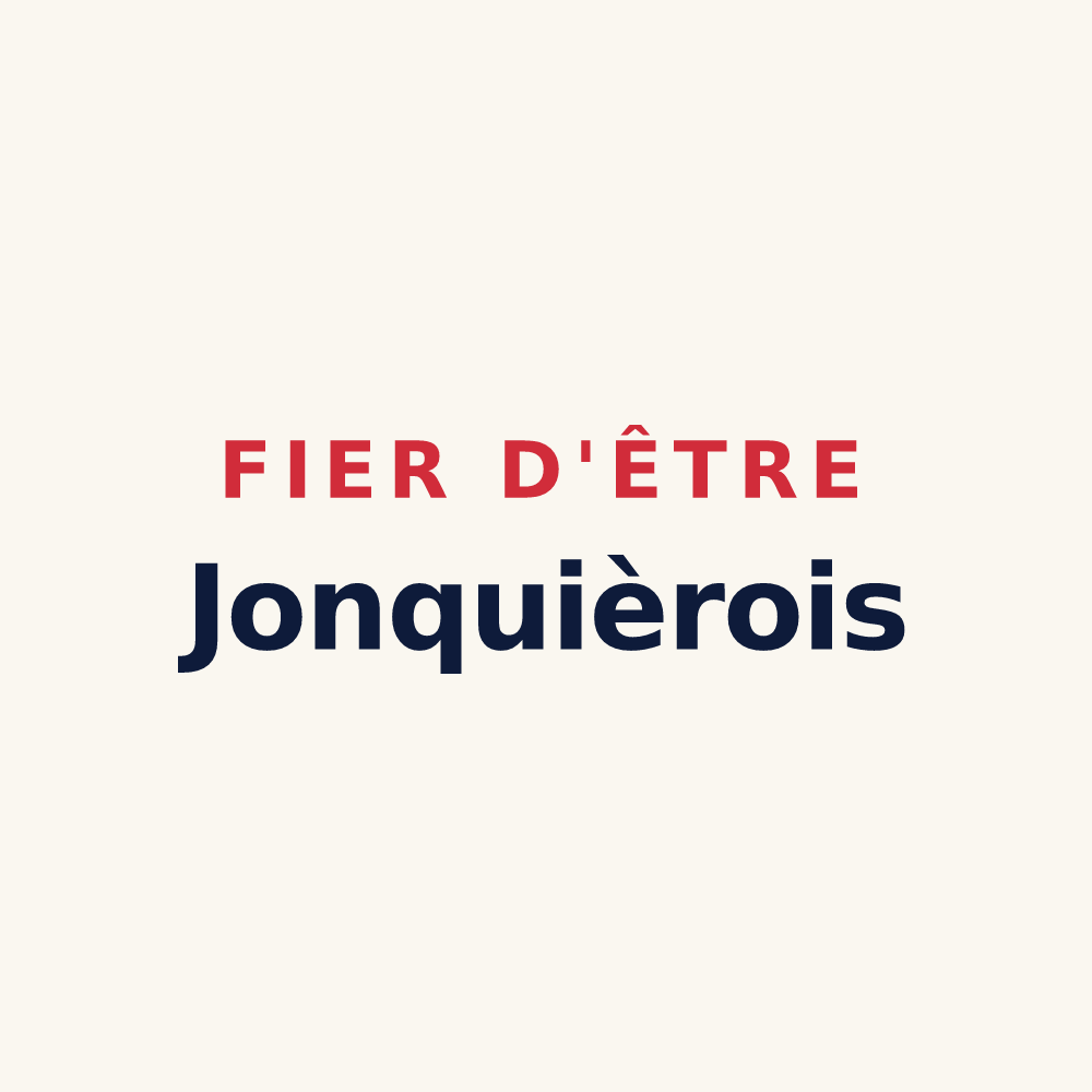 Tasse « Fier d'être Jonquièrois » — design pour Jonquières-Saint-Vincent