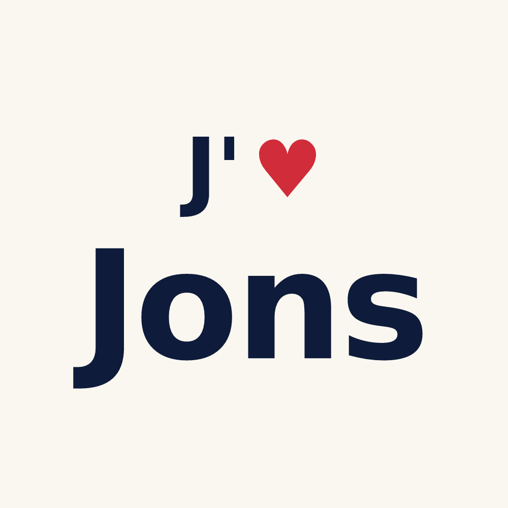 Tasse personnalisée Jons — design J'aime Jons