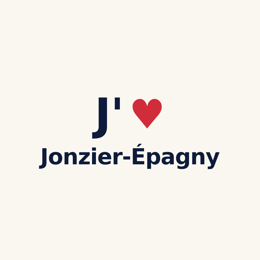 Tasse personnalisée Jonzier-Épagny — design J'aime Jonzier-Épagny